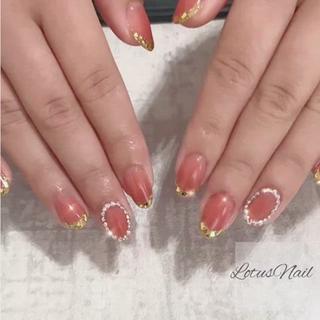 #ネイル　#ガラスフレンチ　#冬ネイル 