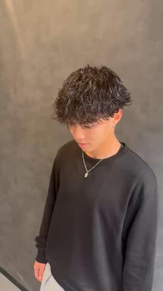 ショート パーマ メンズ 原田 尚満 メンズヘア特化のヘアスタイル