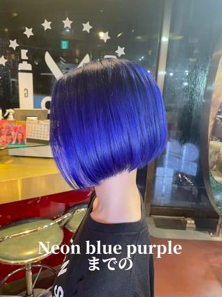ショート カラー 👑派手髪/カット 👑ANRYのヘアスタイル