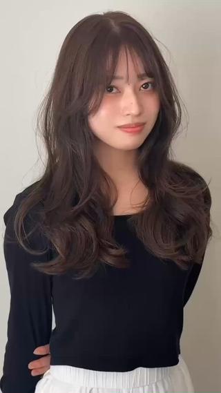 セミロング 【髪質改善×トレンド ヘア】杉崎のヘアスタイル