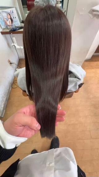 セミロング カラー 髪質改善TR特化 副店長 坂田一樹】のヘアスタイル