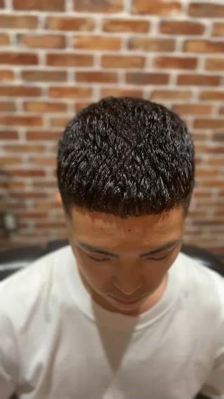 ショート パーマ メンズ 吉田 愛恵のヘアスタイル