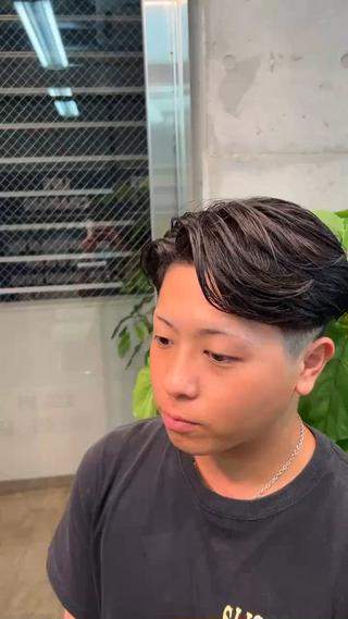 毛流れスタイル 