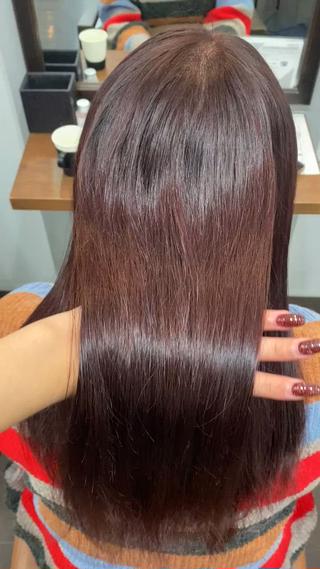 ロング カラー ヘアアレンジ 🍒ᩚ名駅/艶髪 縮毛矯正/あゆ🍒ᩚのヘアスタイル