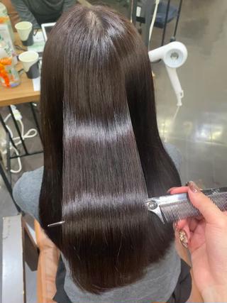 ロング カラー ヘアアレンジ 🍒ᩚ名駅/艶髪 縮毛矯正/あゆ🍒ᩚのヘアスタイル