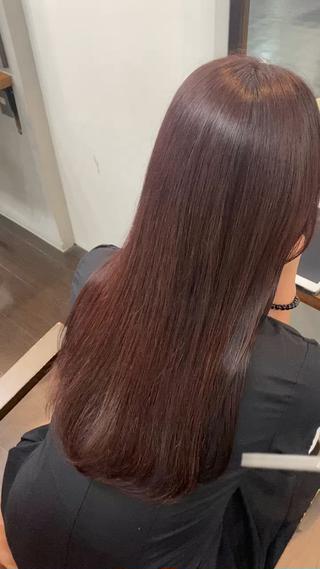 ロング カラー ヘアアレンジ 🍒ᩚ名駅/艶髪 縮毛矯正/あゆ🍒ᩚのヘアスタイル