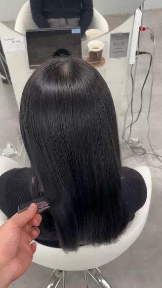 フェイクブラックカラー×髪質改善トリートメント 