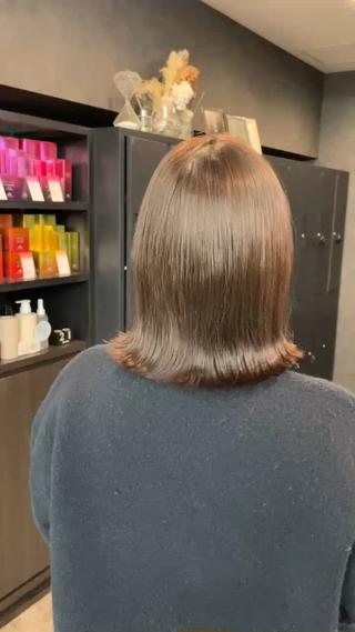 ミディアム 似合わせレイヤー🌟 巻ける縮毛矯正みつきのヘアスタイル