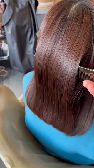 ミディアム 🔆髪質改善 透明感 カラー🔆佐々木貴仁のヘアスタイル