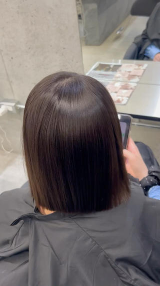 ショート ヒナ/大和西大寺 /縮毛矯正/髪質改善のヘアスタイル