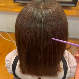 しっかり癖を伸ばしてもしなやかな触り心地　#縮毛矯正
#艶髪 