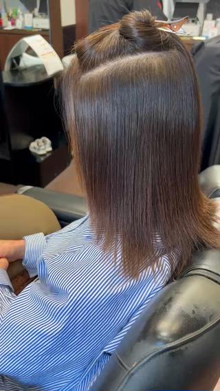 ミディアム 河野 敬之のヘアスタイル
