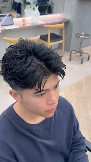 ショート パーマ メンズ 名古屋シャドウパーマ /伊藤恵悟のヘアスタイル