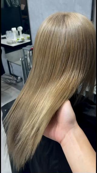 ダブルカラーで作るベージュ 