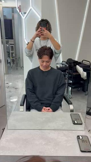 ミディアム パーマ メンズ メンズ特化美容師/ 四辻 凱斗のヘアスタイル