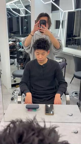 ショート パーマ メンズ メンズ特化美容師/ 四辻 凱斗のヘアスタイル