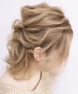 ミディアム カラー パーマ ヘアアレンジ backstage.AZ所属・吉川 宙翔のヘアスタイル