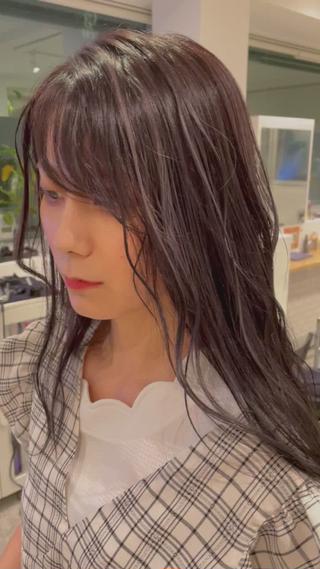 ラベンダーハイライトカラー 