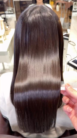 セミロング 髪質改善/ 艶髪カラー/益田直幸のヘアスタイル