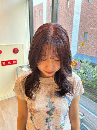セミロング 京野 美月のヘアスタイル