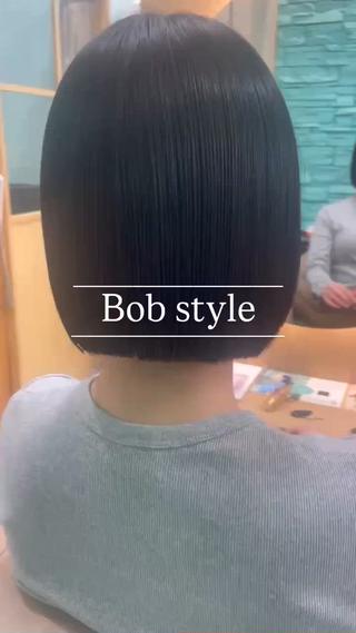 切りっぱなしボブ