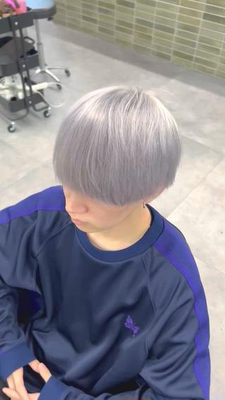 ショート カラー ヘアアレンジ メンズ ハイトーン特化🌟 カワシマシュンスケのヘアスタイル