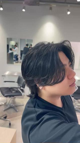 ドライヤーだけで簡単に毛流れがでるニュアンスパーマです 