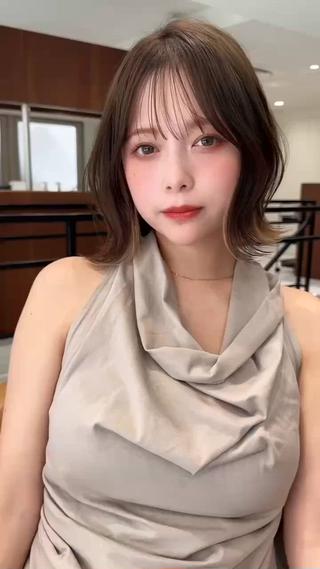 ふんわりくびれボブヘアで可愛さMAX 