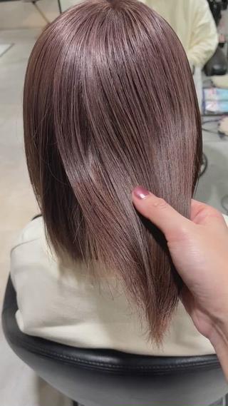 1ブリーチ 
透明感ミルクティーグレージュ 