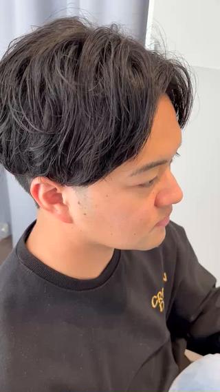 ショート メンズ 【大人髪】men's パーマ/潤艶髪のヘアスタイル