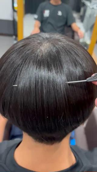 メンズのカット×縮毛矯正 