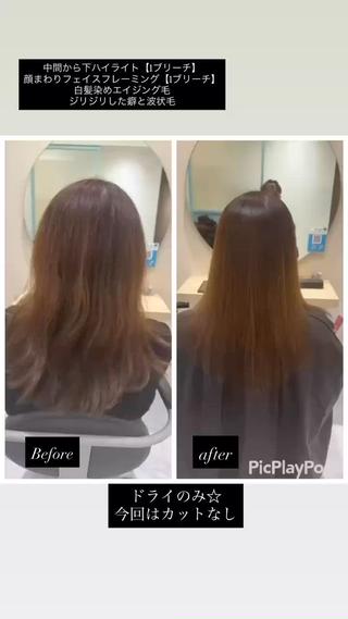 ロング 丹野 圭太のヘアスタイル