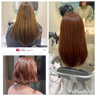 オレンジピンク☆
晴れた日の外ですともっと綺麗に見えます^^
加工なし