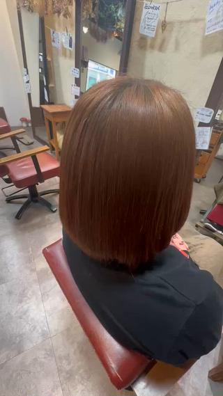 ショートでもまとまりのあるお髪にできます！ 