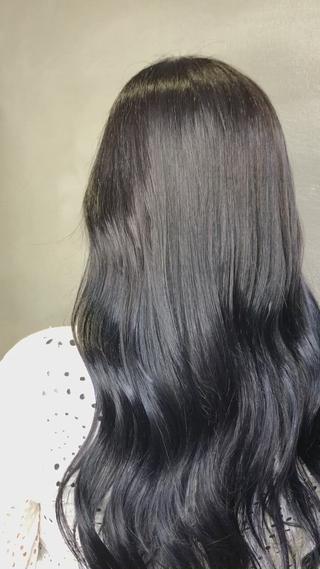 #ブルーブラックカラー
#透明感カラー