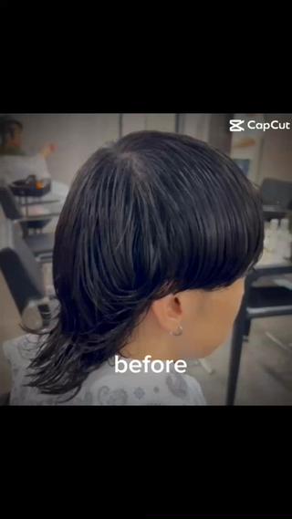 カット＋シャドウパーマ 