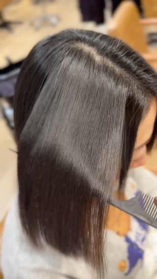 セミロング パーマ 吉田 裕太朗のヘアスタイル