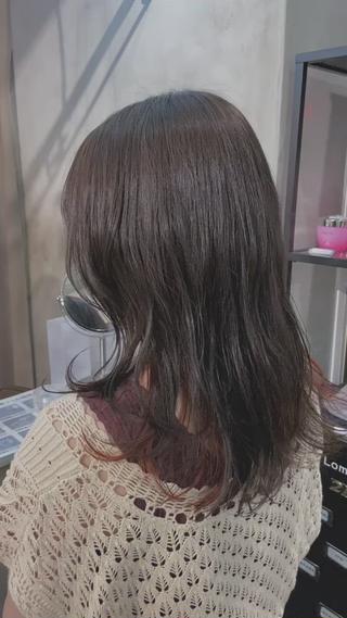 セミロング カラー IVORY.所属・🟩白髪ぼかし/ボブ /ショートヘア/大司のヘアスタイル