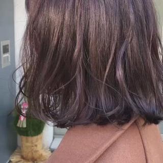 ミディアム カラー IVORY.所属・🟩白髪ぼかし/ボブ /ショートヘア/大司のヘアスタイル