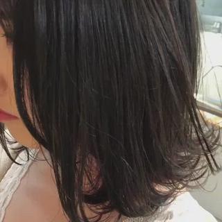 ミディアム カラー IVORY.所属・🟩白髪ぼかし/ボブ /ショートヘア/大司のヘアスタイル