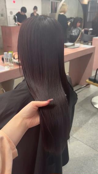 ロング 鈴木瑛里／ブロンド ベージュ／男女のヘアスタイル