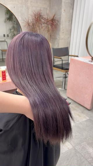 ロング 鈴木瑛里／ブロンド ベージュ／男女のヘアスタイル