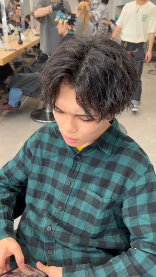 パーマ メンズ 新世代パーマ⚡️ の達人トモ⚡️のヘアスタイル