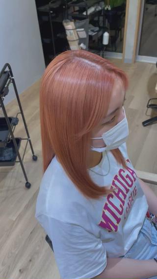 セミロング カラー マスダ ヤスノリのヘアスタイル