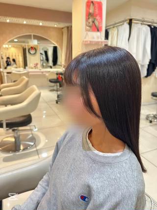 ロング ツヤ重視 ワンカラー🫧Mioのヘアスタイル