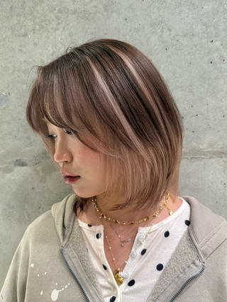 ミディアムレイヤー × デザインカラー
#デザインカラー #アンブレラカラー #エンドカラー #ウルフ