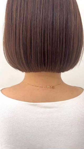 ︎ぱつッとボブ︎
ブリーチ無しのベージュカラー 