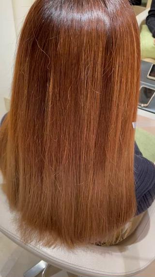 ロング 髪質改善・縮毛矯正 濱　泰賀のヘアスタイル