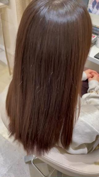 ロング 髪質改善・縮毛矯正 濱　泰賀のヘアスタイル