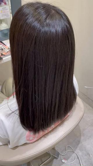 ミディアム 髪質改善・縮毛矯正 濱　泰賀のヘアスタイル
